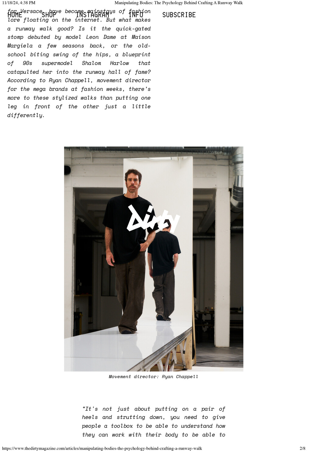 Dirty Magazine - © Ryan Chappell