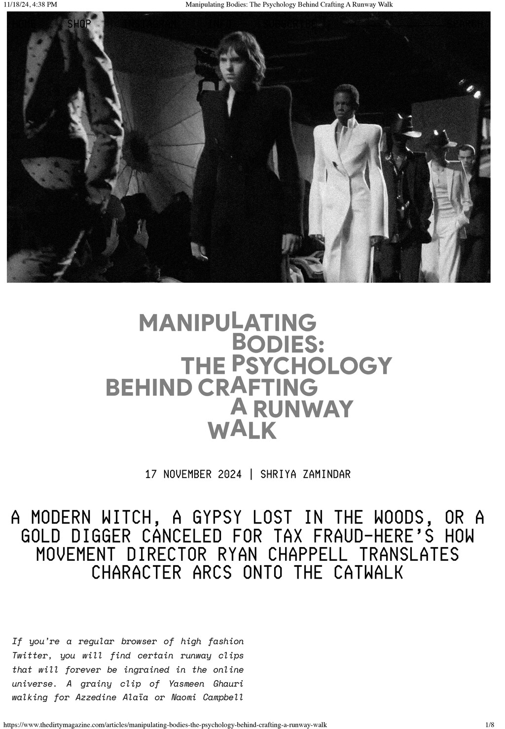 Dirty Magazine - © Ryan Chappell