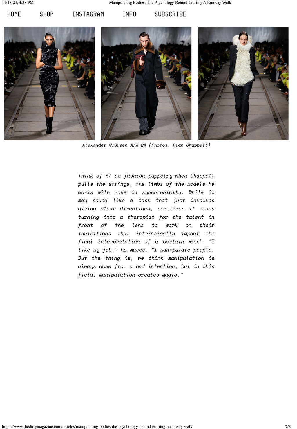 Dirty Magazine - © Ryan Chappell