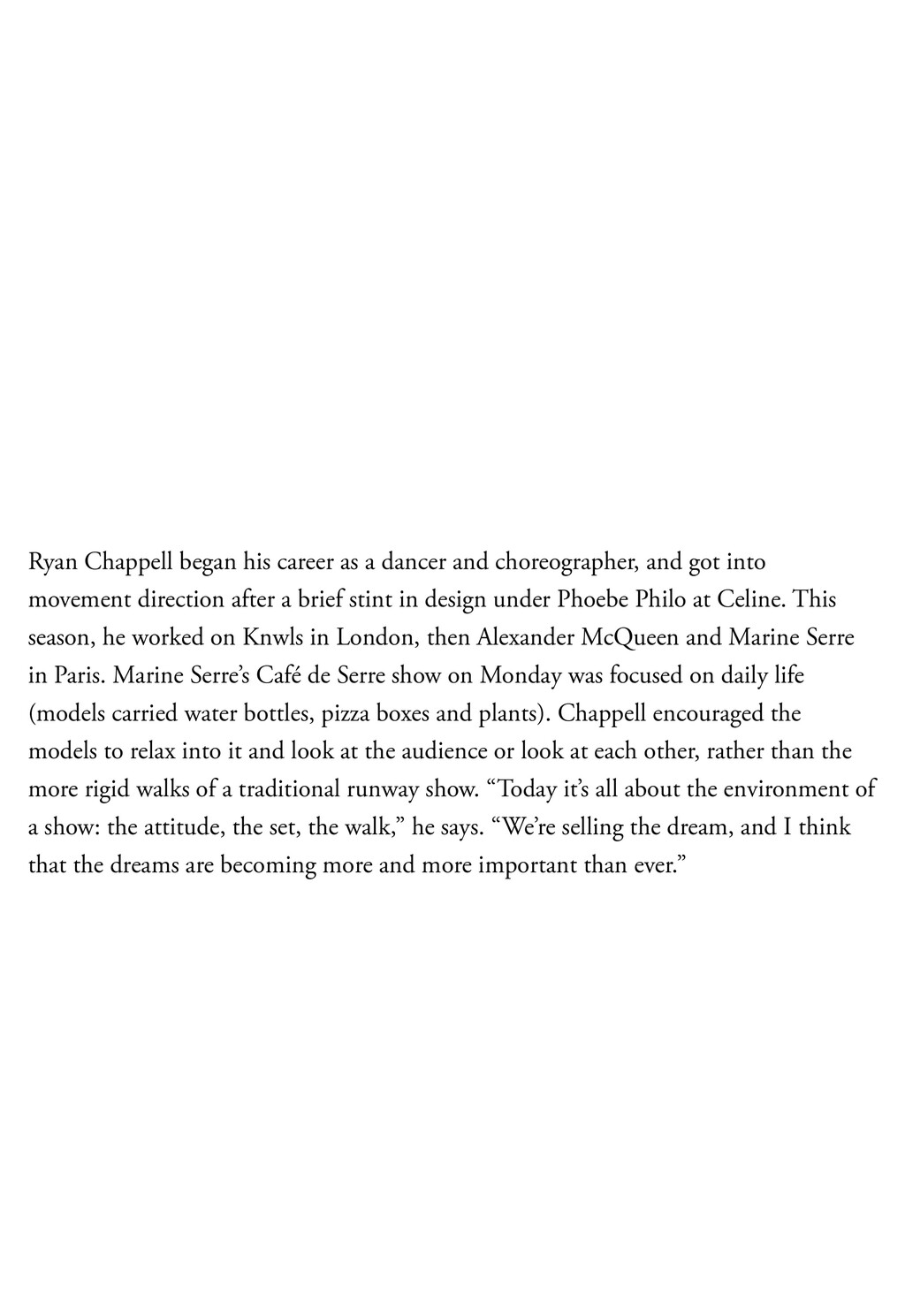 Vogue March 2024 - © Ryan Chappell