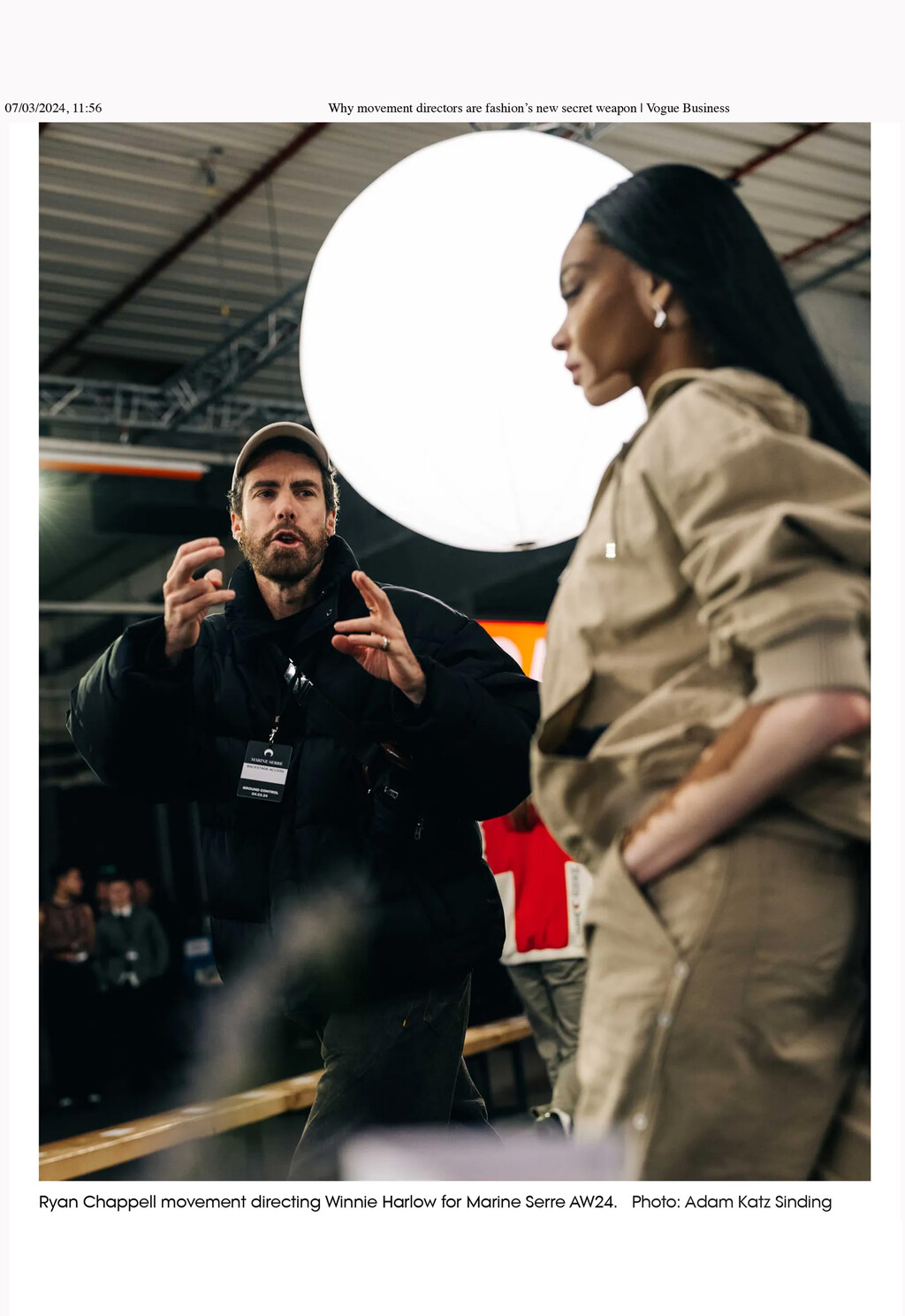 Vogue March 2024 - © Ryan Chappell